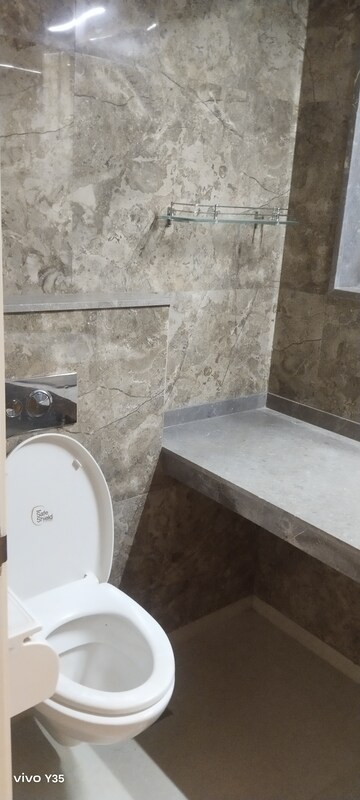 Bathroom in 3 BHK Apartment at LnT Crescent Bay T5, Parel – for Rent