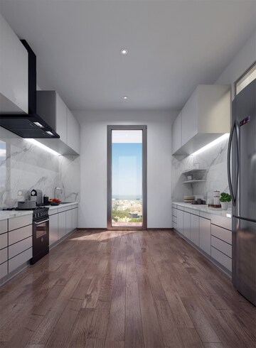 Kitchen in 3 BHK Apartment at Suraj The Palette, Dadar West – for Sale