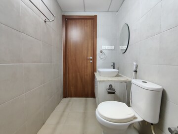 Bathroom in 1 BHK Apartment at Bhartiya Nikoo Homes, Thanisandra Main Road – for Rent