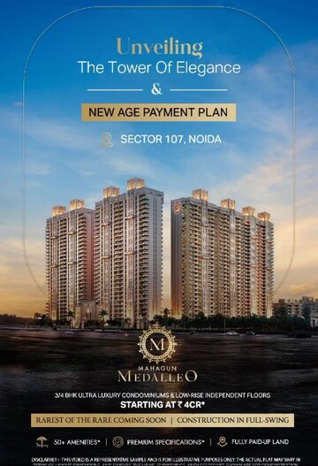 3 BHK Apartment – Exterior View View at Mahagun Medalleo, Sector 107 - for Sale