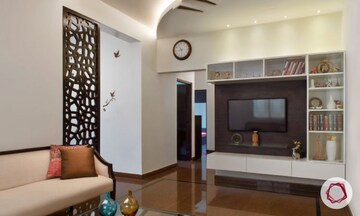 Living Room in 2 BHK Apartment at Ashar Axis, Majiwada – for Rent