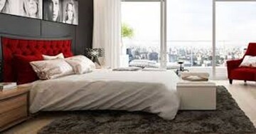 Bedroom in 3 BHK Apartment at Nahar F Residences, Balewadi – for Sale