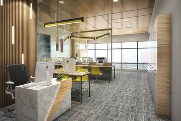 Floor Plan in  Office Space at Squarefeet Centrum Business Square, Wagle Industrial Estate – for Sale