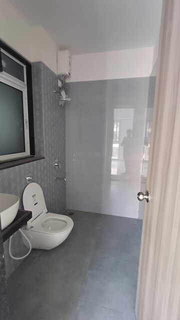 Attached Bathroom in 2 BHK Apartment at Ashar Axis, Majiwada – for Rent