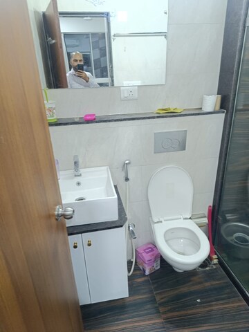 Bathroom in 2 BHK Apartment at Shreeji Atlantis, Malad West – for Rent