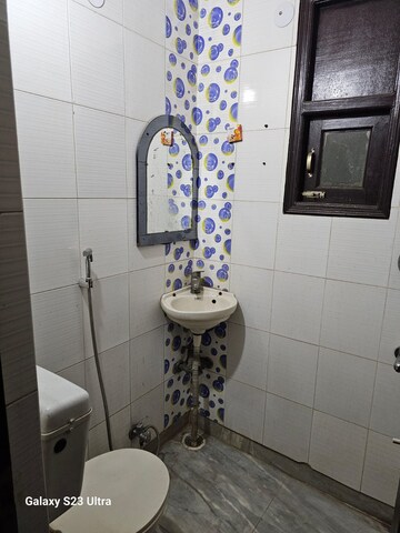 Bathroom in 2 BHK Builder Floor at Mahavir Enclave – for Rent