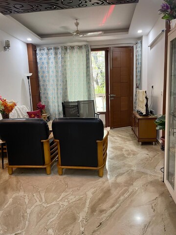 Living Room in 3 BHK Builder Floor at Chittaranjan Park – for Sale