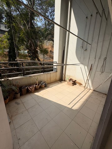 Balcony in 3 BHK Apartment at Amrut Runwal Paradise, Kothrud – for Rent