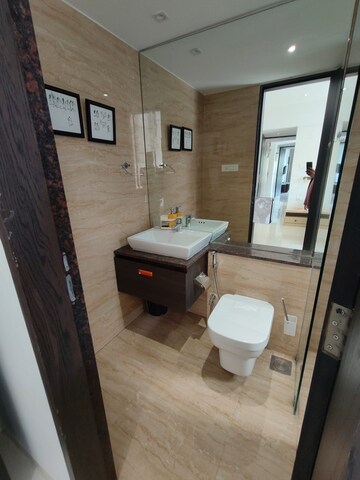 Bathroom in 3.5 BHK Apartment at Sapra Power Boulevard, Mundhwa – for Rent