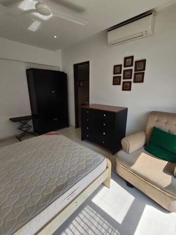 Master Bedroom in 3.5 BHK Apartment at Sapra Power Boulevard, Mundhwa – for Rent