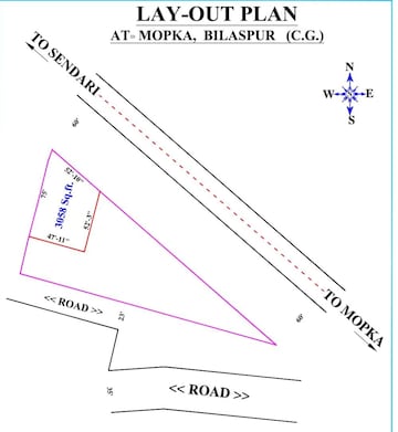 कॉमर्शियल लँड वर्ग फुट फॉर रीसेल इन मोपका बिलासपुर  8150764