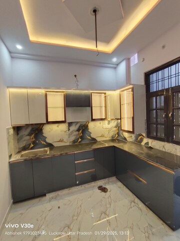 Kitchen in 3 BHK Independent House at Jankipuram Extension – for Sale