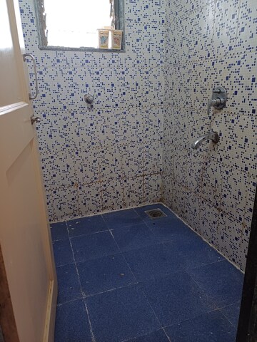 Bathroom in 1 BHK Apartment at Megh Malhar Co-op Housing Society, Ghansoli – for Rent