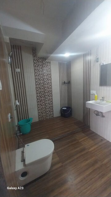 Bathroom in 3 BHK Apartment at Jimmy Tower Apartment, Kopar Khairane – for Rent