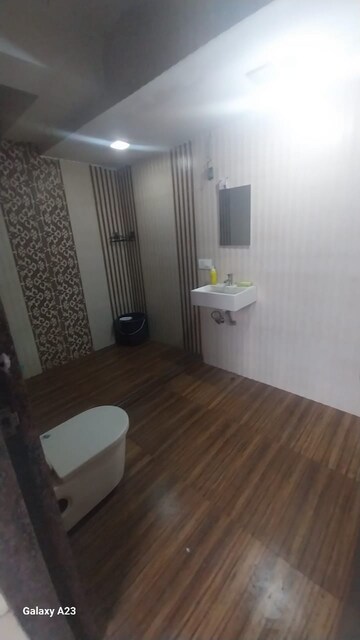 Bathroom in 3 BHK Apartment at Jimmy Tower Apartment, Kopar Khairane – for Rent
