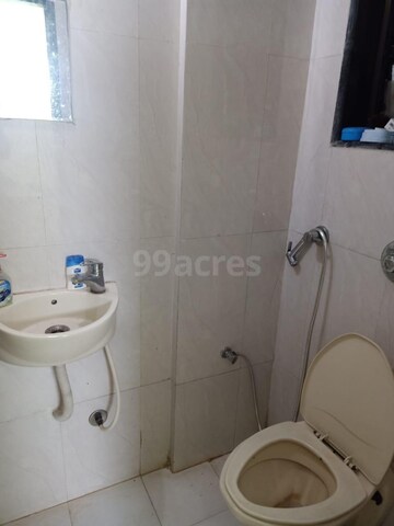 Bathroom in 3 BHK Apartment at Asian Galaxy, Kharghar – for Rent