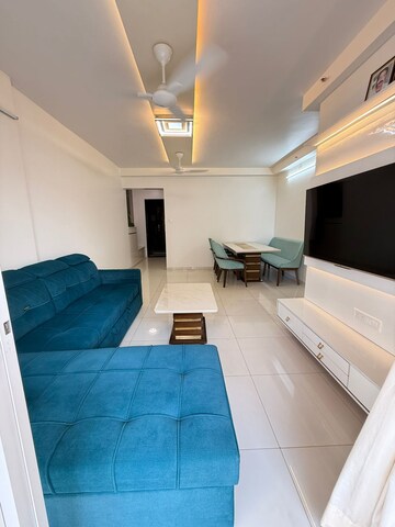 Living Room in 3 BHK Apartment at Godrej Emerald, Ghodbunder Road – for Sale