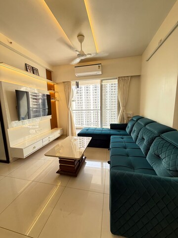 Living Room in 3 BHK Apartment at Godrej Emerald, Ghodbunder Road – for Sale