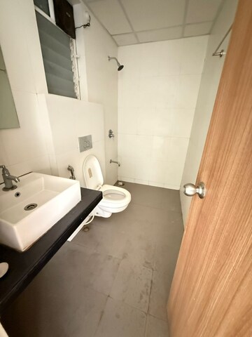 Bathroom in 3 BHK Apartment at Godrej Emerald, Ghodbunder Road – for Rent