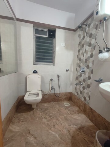 Bathroom in 2 BHK Apartment at Saidham CHS Malad West, Malad West – for Rent