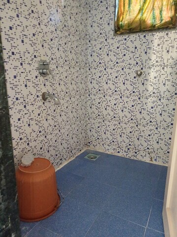 Bathroom in 1 BHK Apartment at Megh Malhar Co-op Housing Society, Ghansoli – for Rent