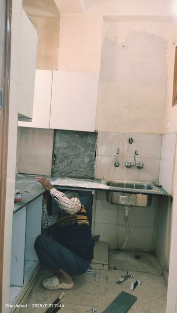 Kitchen in 2 BHK Builder Floor at Vasundhara Sector 1 – for Rent