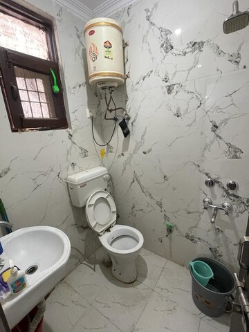 Bathroom in 1 RK Builder Floor at Neb Sarai – for Rent