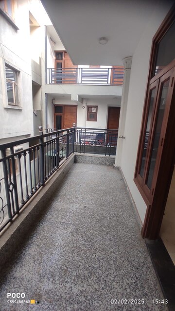Balcony in 3 BHK Builder Floor at Mehrauli – for Rent