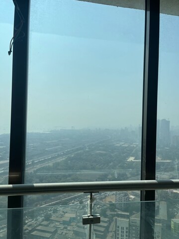Balcony in 3 BHK Apartment at Celestia Spaces, Sewri – for Rent