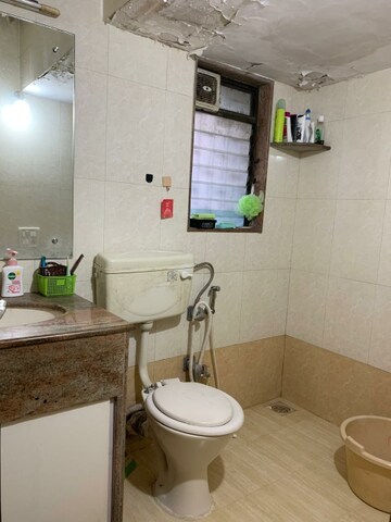 Bathroom in 1 BHK Apartment at Panchvan Complex, Borivali West – for Rent