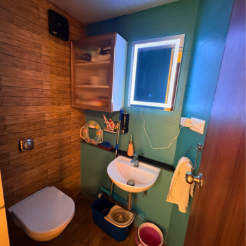 Bathroom in 1 BHK Apartment at Lodha Quality Home Tower 2, Saket Complex – for Sale