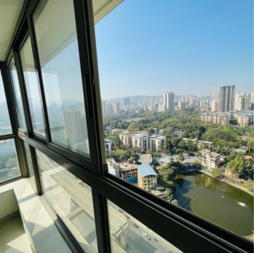Balcony in 2 BHK Apartment at Kalpataru Paramount A, Majiwada – for Rent