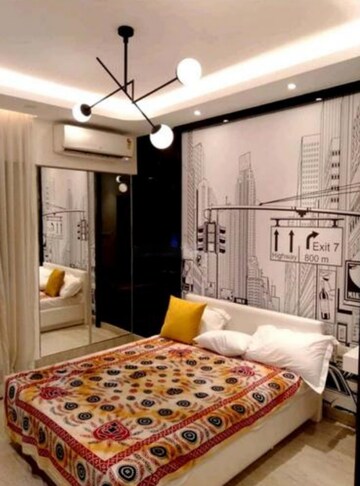 Bedroom in 2 BHK Apartment at Lodha Luxuria Priva, Majiwada – for Rent