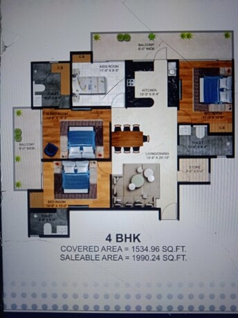 4 BHK Apartment For Resale in Sangwan Heights Raj Nagar Extension Ghaziabad  8152556