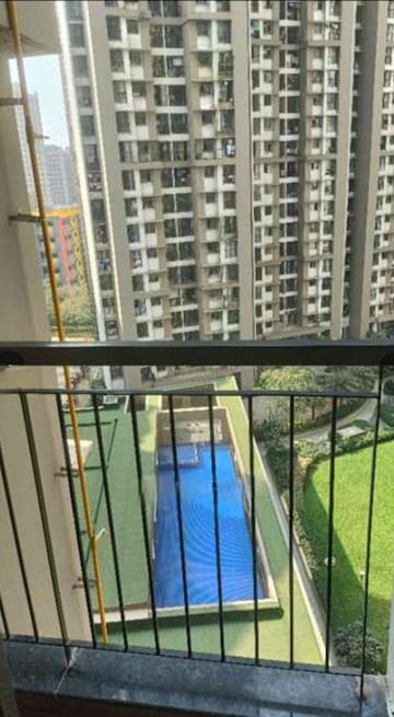 Balcony in 2 BHK Apartment at Runwal Eirene Part 1, Balkum Pada – for Rent