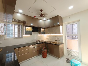 Kitchen in 3 BHK Apartment at Aparna Luxor Park, Kondapur – for Rent