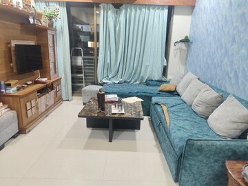 Living Room in 3 BHK Apartment at Gala Eternia, Thaltej – for Rent
