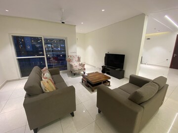 Living Room in 4 BHK Apartment at Prestige High Fields, Gachibowli – for Rent