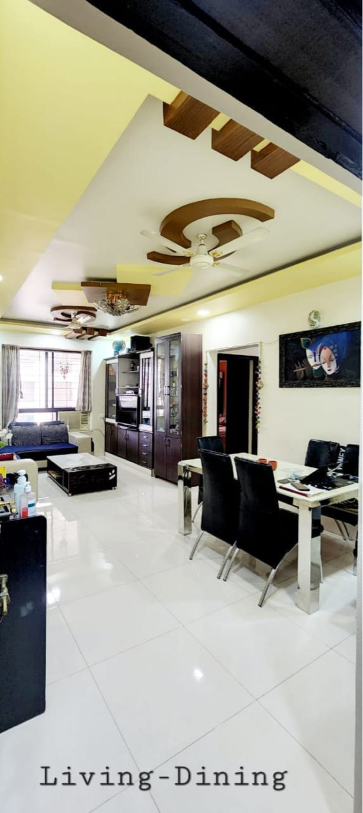 Living Room, goel-ganga-satellite 2 Bedroom 1010 Sq.Ft. Apartment In Netaji Nagar Pune 8153369
