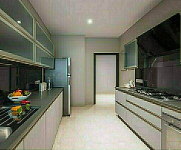 Kitchen in 3 BHK Apartment at Group Seven Rushi Heights, Goregaon East – for Sale