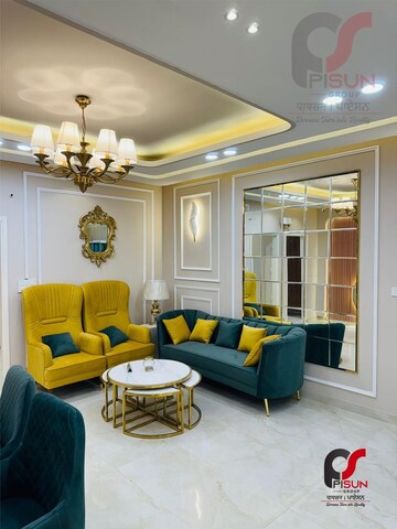 Living Room in 3 BHK Builder Floor at Kharar Mohali Road – for Sale
