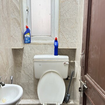 Bathroom in 2 BHK Builder Floor at RWA Apartments Sector 26, Arun Vihar – for Rent