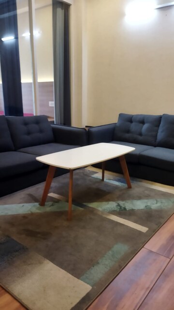 Living Room in 1 BHK Builder Floor at Ansal Sushant Lok I, Sector 43 – for Rent