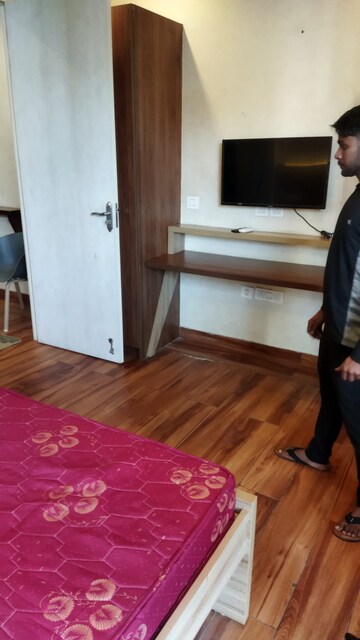 Bedroom in 1 BHK Builder Floor at Ansal Sushant Lok I, Sector 43 – for Rent