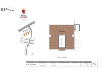 Floor Plan in 4 BHK Villa at Birla Alokya, Whitefield – for Sale