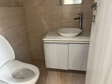 Bathroom in 3 BHK Apartment at Enpar Lotus 101 Worli Residences, Lower Parel – for Rent