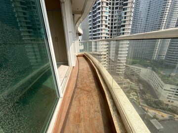 Balcony in 3 BHK Apartment at Enpar Lotus 101 Worli Residences, Lower Parel – for Rent