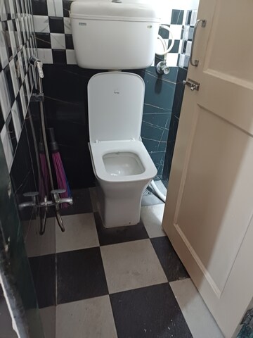 Bathroom in 1 BHK Apartment at Megh Malhar Co-op Housing Society, Ghansoli – for Rent