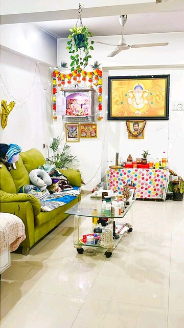 Living Room in 2 BHK Apartment at Agarwal Krish Garden, Nalasopara West – for Sale