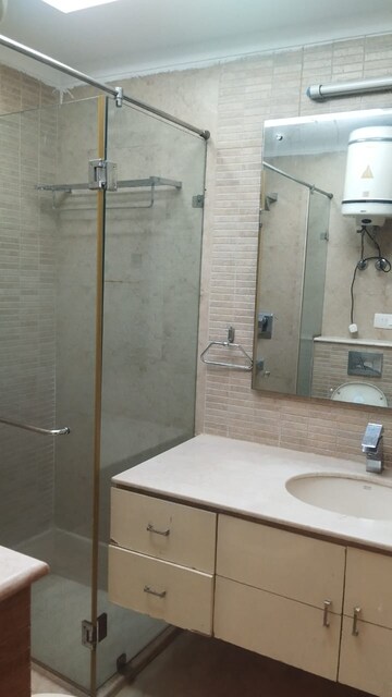 Bathroom in 3 BHK Builder Floor at Safdarjang Enclave – for Rent